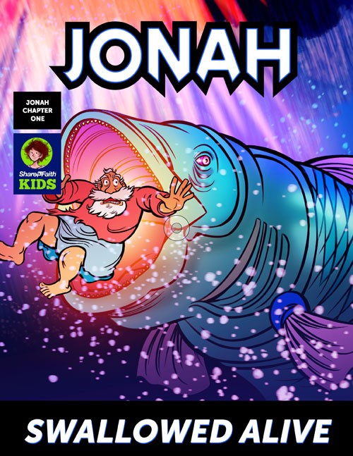 Jonah 1 Swallowed Alive Digital Comic Book Thumbnail Showcase