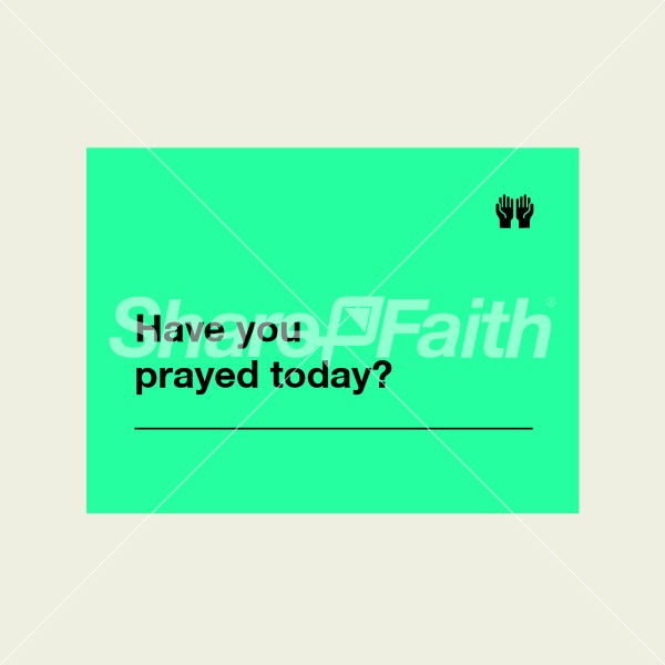 Pray Today Social Media Graphic Thumbnail Showcase