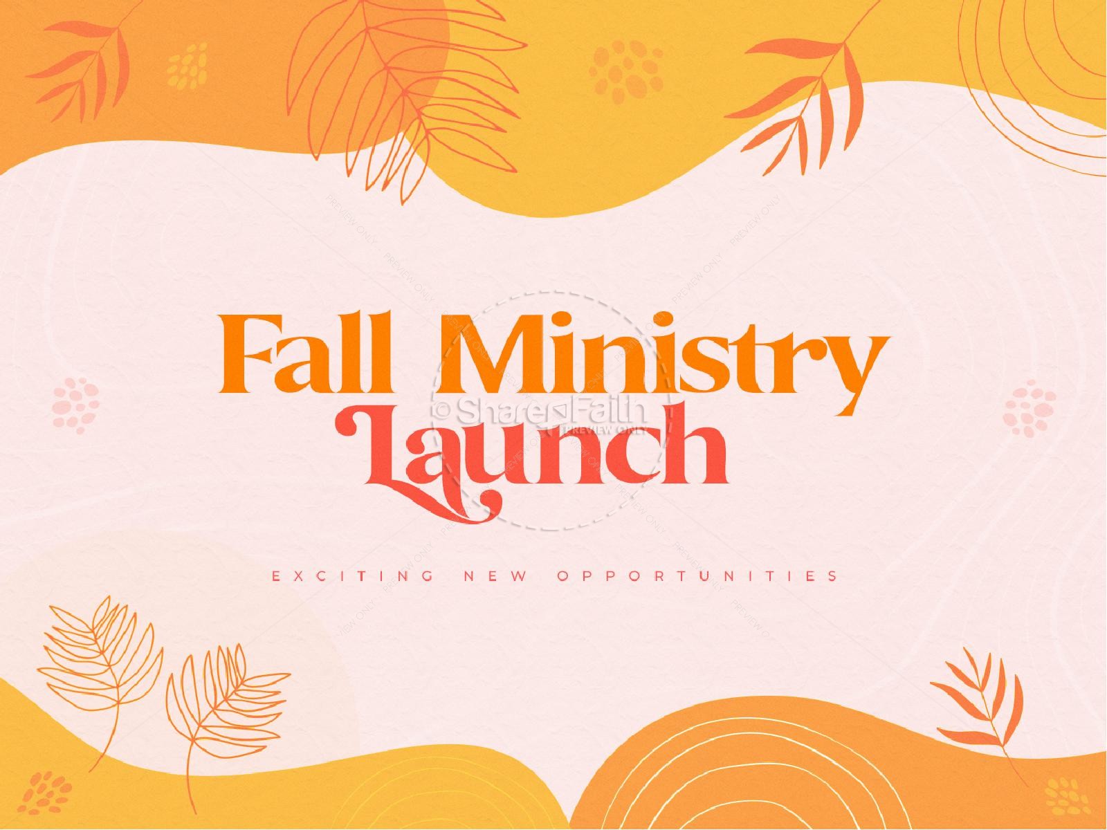 Fall Ministry Launch Church PowerPoint Thumbnail 1