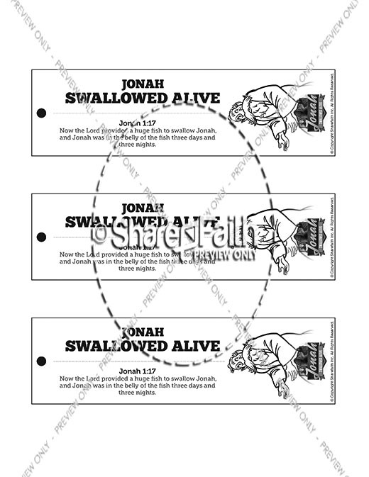 Jonah 1 Swallowed Alive Bible Bookmarks Thumbnail Showcase