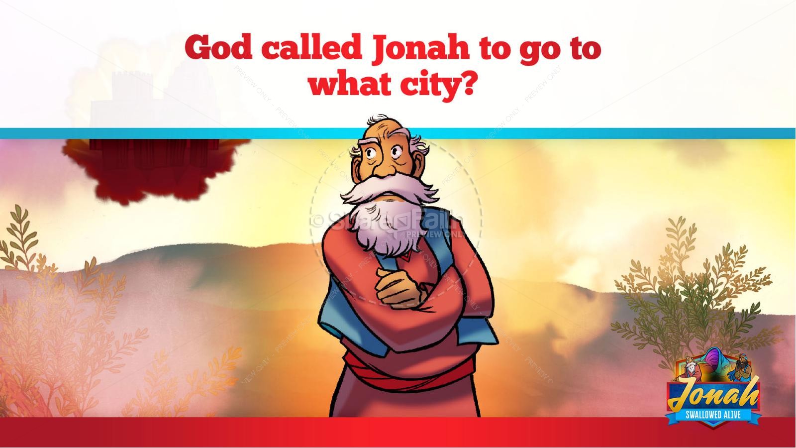 Jonah 1 Swallowed Alive Kids Bible Story Thumbnail 11