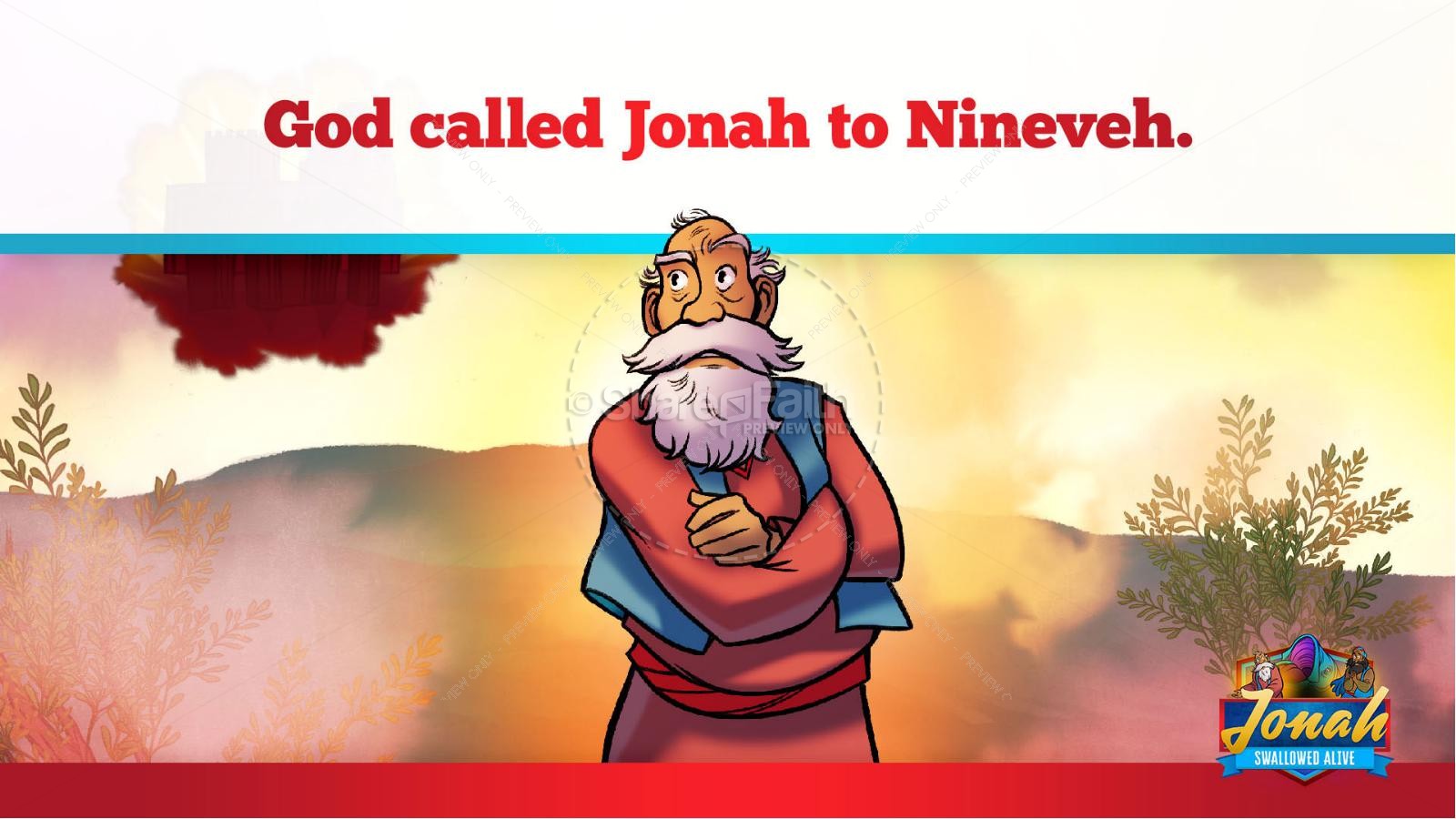 Jonah 1 Swallowed Alive Kids Bible Story Thumbnail 12