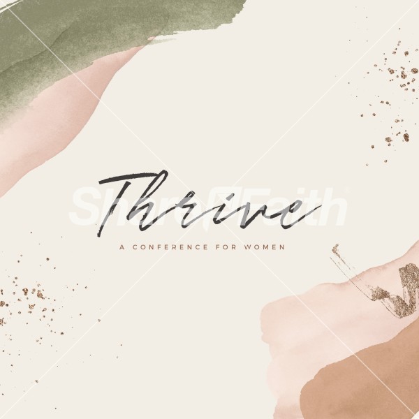 Thrive Women's Conference Social Media Graphic Thumbnail Showcase