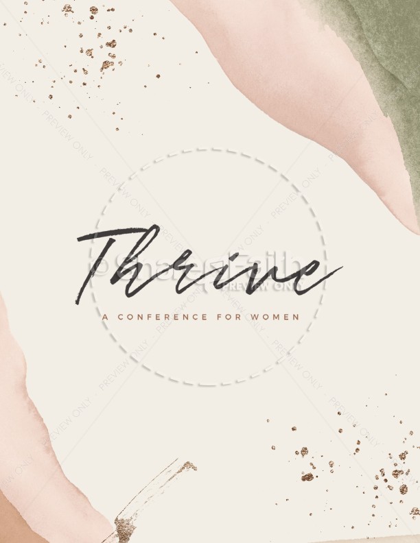 Thrive Women's Conference Church Flyer Thumbnail Showcase