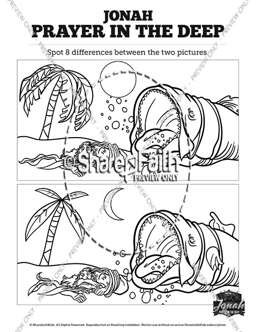 Jonah 2 Prayer in the Deep Spot the Differences Thumbnail Showcase