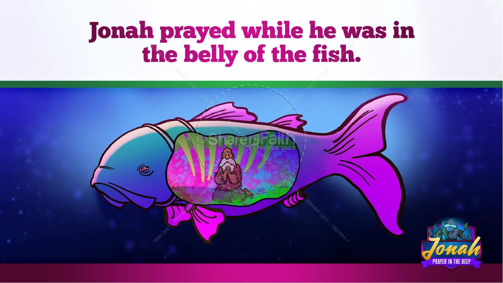 Jonah 2 Prayer in the Deep Kids Bible Story Thumbnail 13