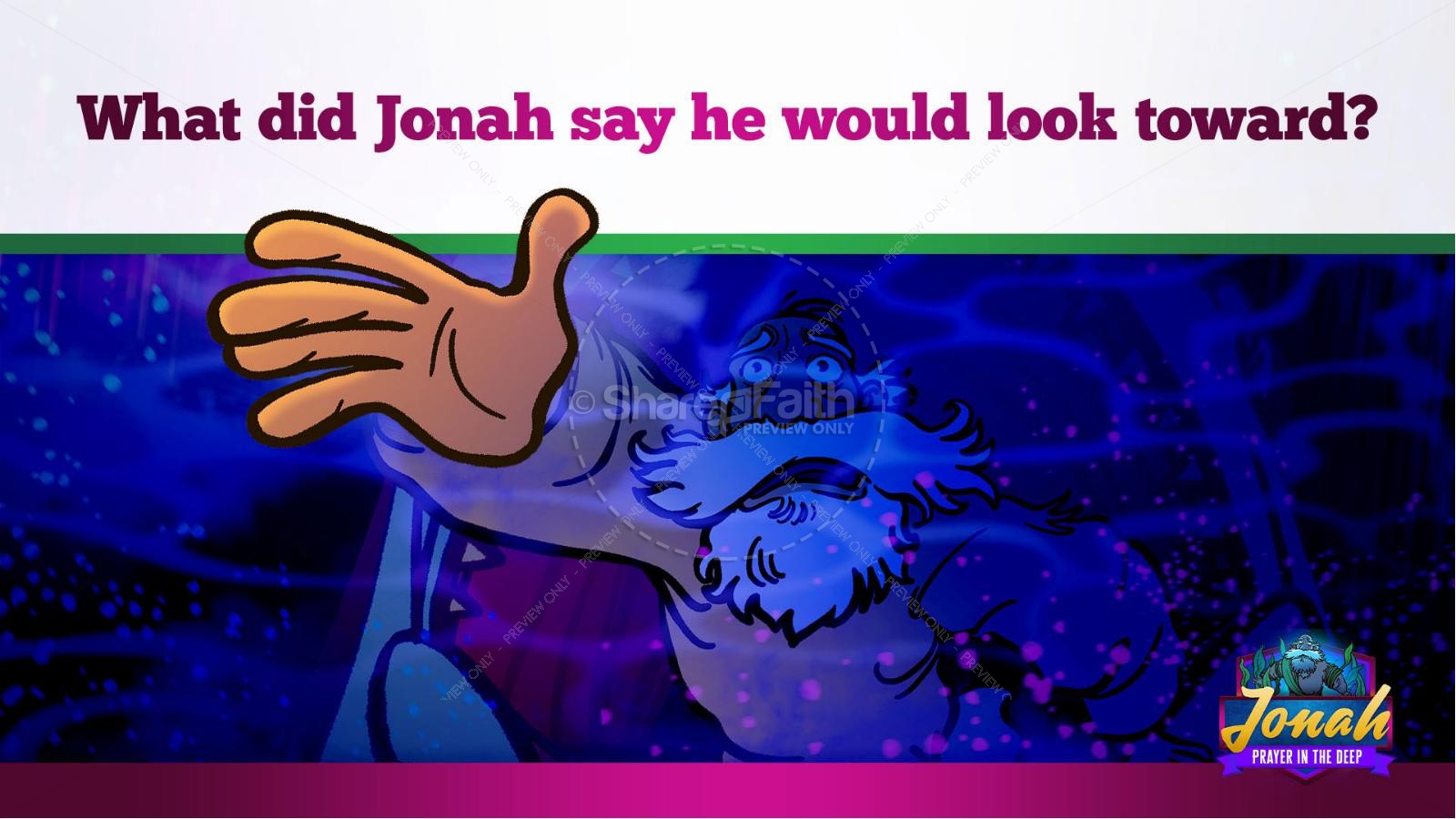 Jonah 2 Prayer in the Deep Kids Bible Story Thumbnail 16