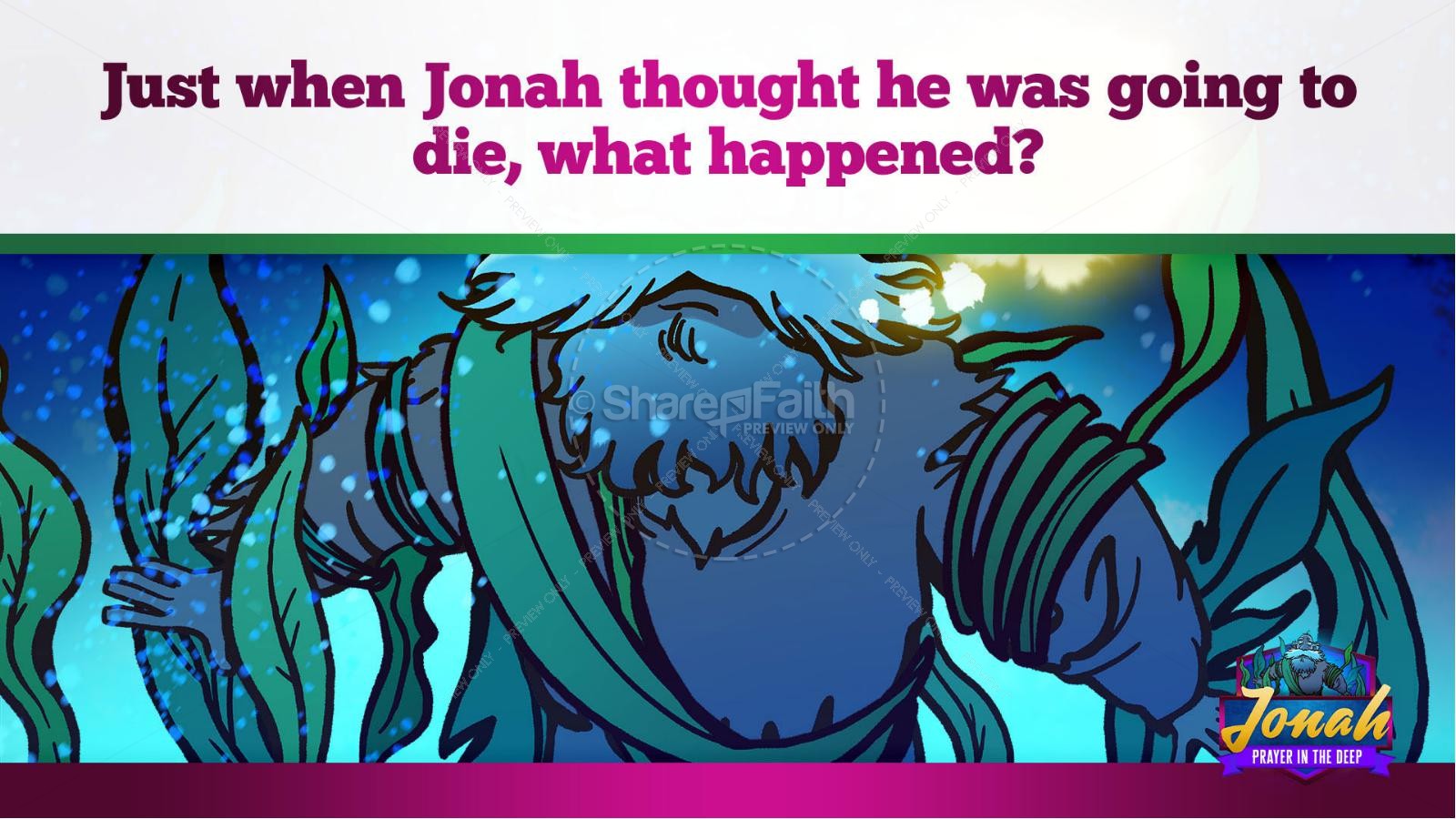Jonah 2 Prayer in the Deep Kids Bible Story Thumbnail 24
