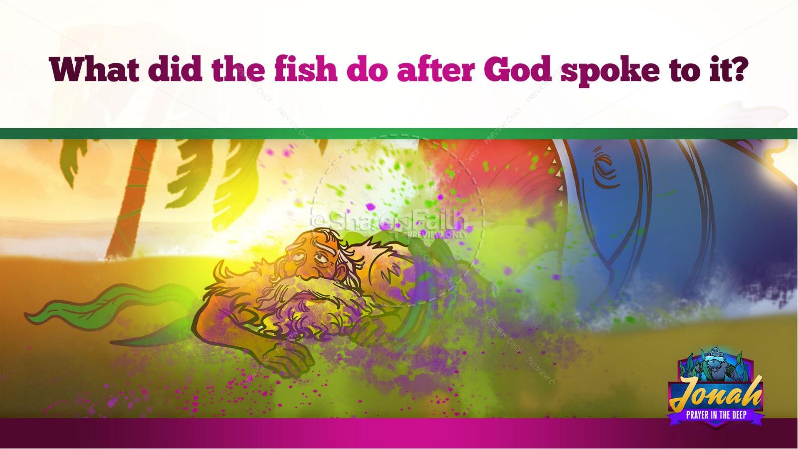 Jonah 2 Prayer in the Deep Kids Bible Story Thumbnail 36