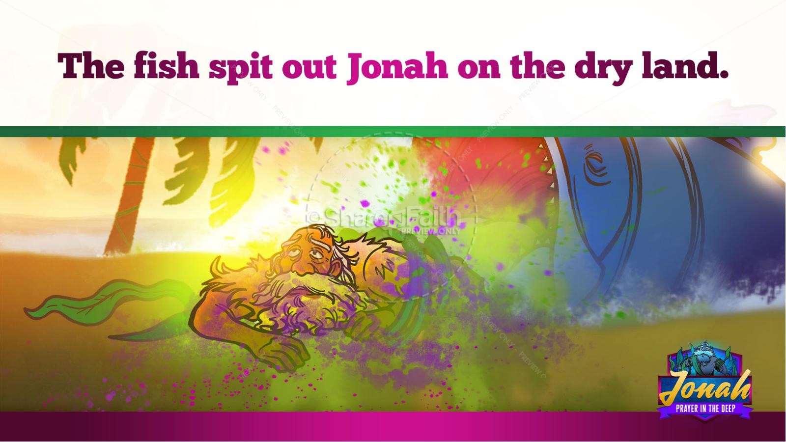 Jonah 2 Prayer in the Deep Kids Bible Story Thumbnail 37