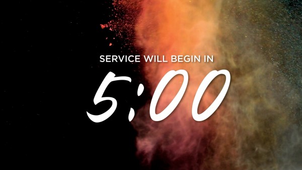 Color Burst 5min Countdown Church Motion