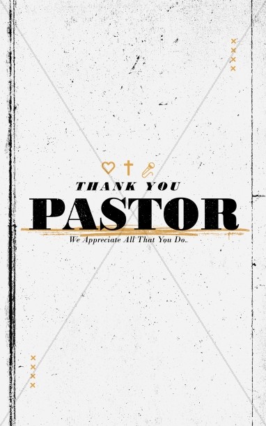Pastor Appreciation Sunday Church Bifold Bulletin Thumbnail Showcase