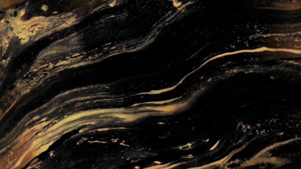 Dark Yellow Swirls Marble Church Motion