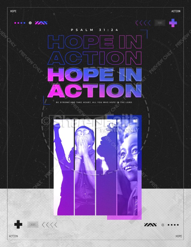 Hope In Action Church Flyer Thumbnail Showcase