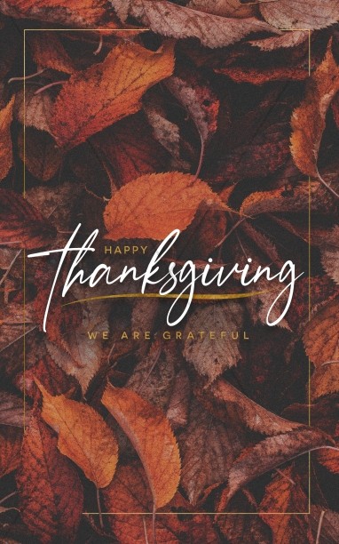Thanksgiving Grateful Church Bifold Bulletin Thumbnail Showcase