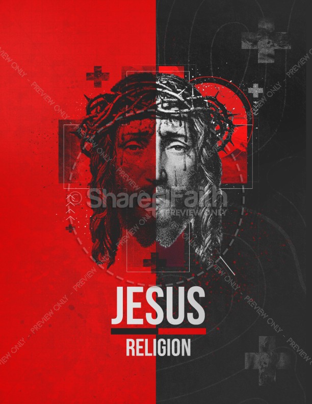Jesus Over Religion Church Flyer Thumbnail Showcase