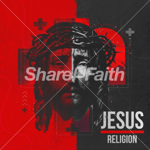 Jesus Over Religion Social Media Graphic Thumbnail Showcase