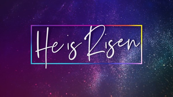 He is Risen Shimmer Church Motion Graphics