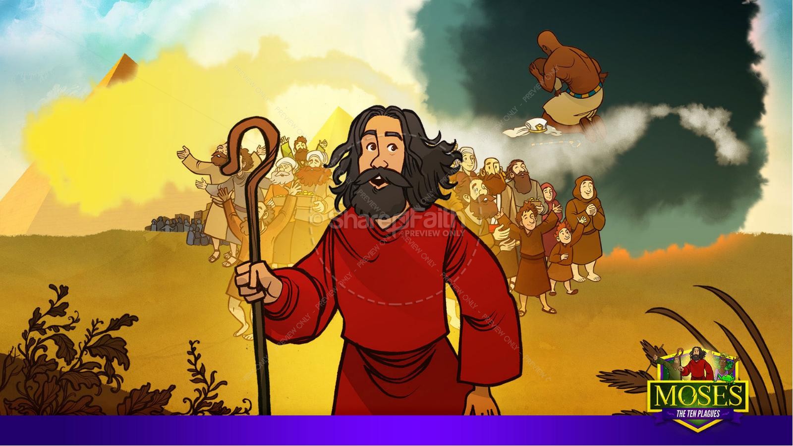 Exodus 5 The Ten Plagues Kids Bible Story for Kids Thumbnail 34