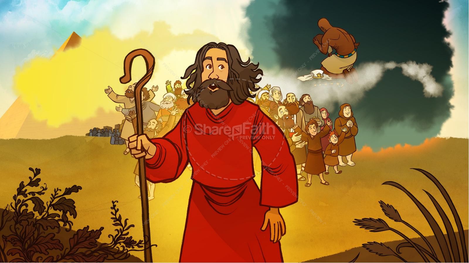 Exodus 5 The Ten Plagues Kids Bible Story for Kids | Clover Media