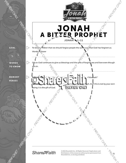 Jonah 4 A Bitter Prophet Curriculum Thumbnail Showcase