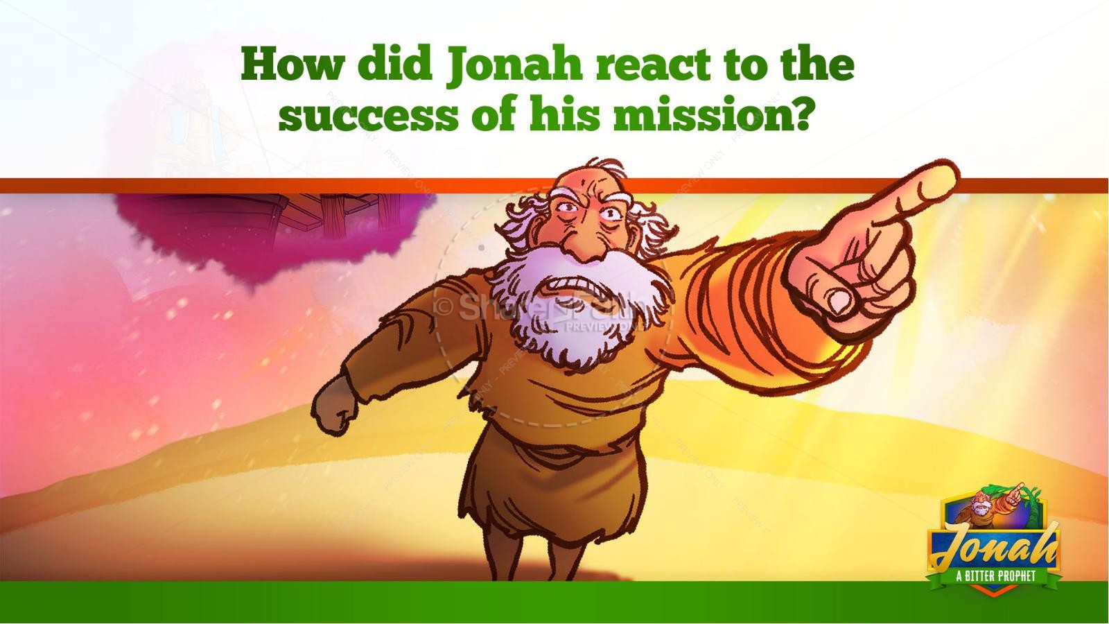Jonah 4 A Bitter Prophet Kids Bible Story
