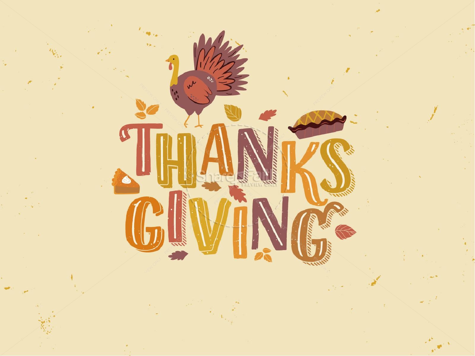 Thanksgiving Food Drive Church PowerPoint Thumbnail 5