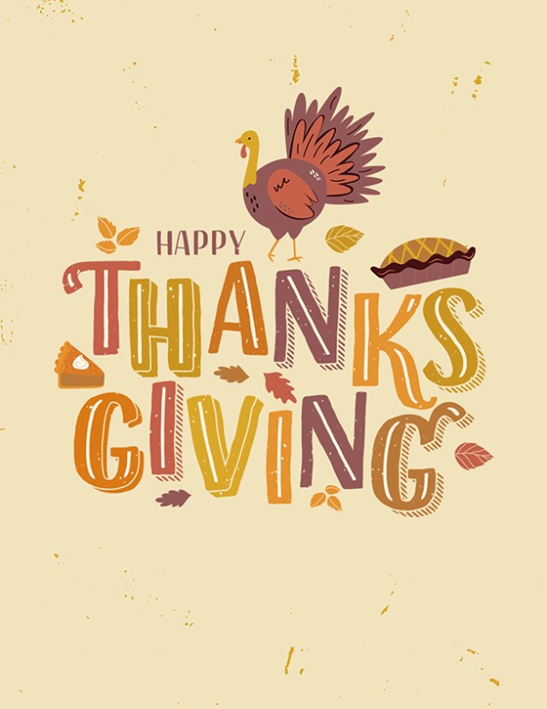 Thanksgiving Food Drive Church Flyer