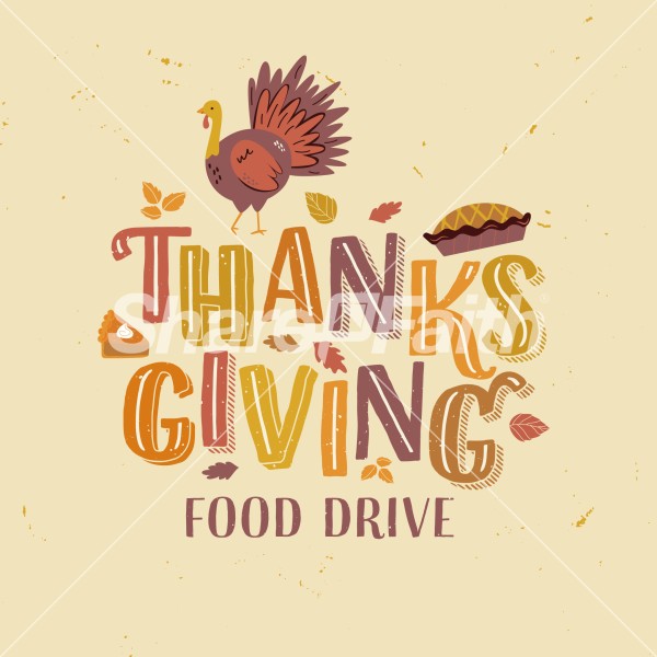 Thanksgiving Food Drive Social Media Graphic Thumbnail Showcase