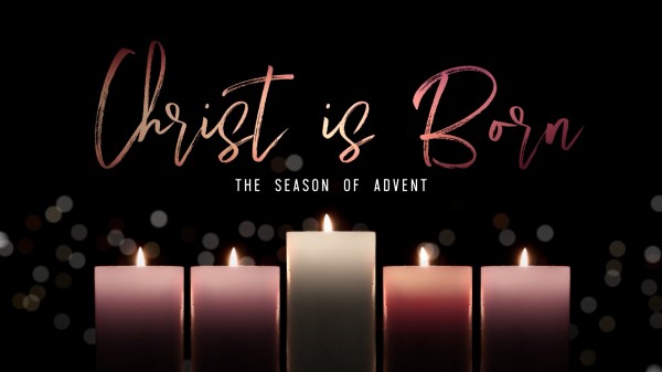 Christ Is Born Advent Candlelight Graphics 