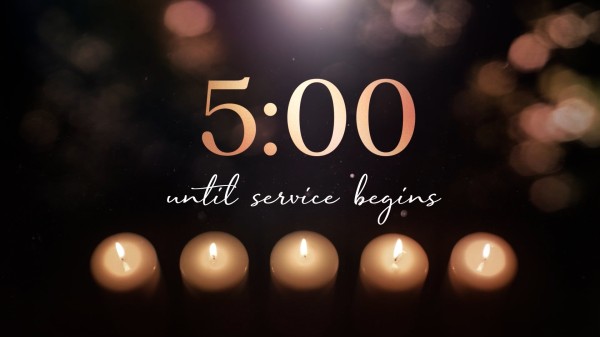 5min Countdown Advent Glow Church Motion Graphics