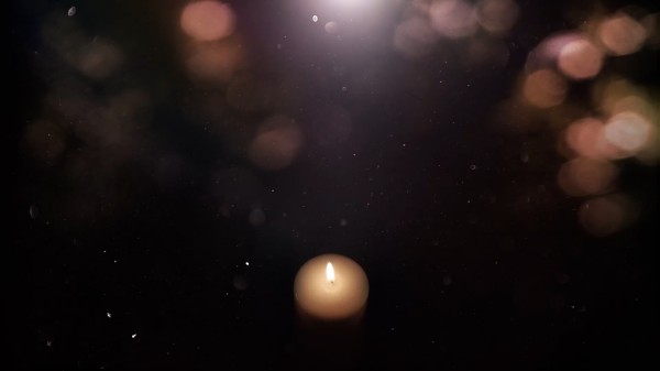 Single Candle Advent Glow Church Motion Graphics