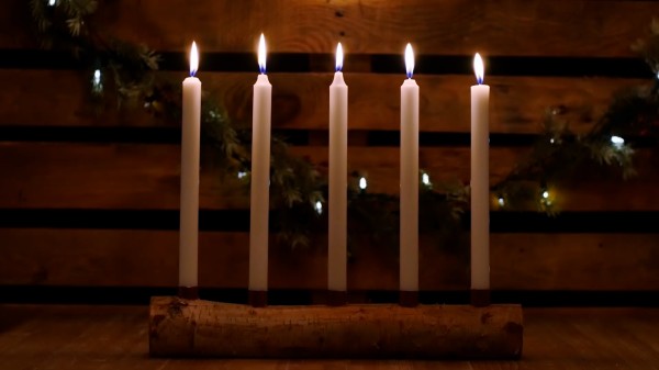 White Candles Country Advent Church Motion Graphics