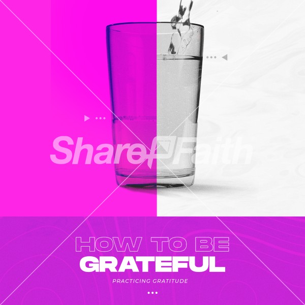 How To Be Grateful Social Media Graphic Thumbnail Showcase