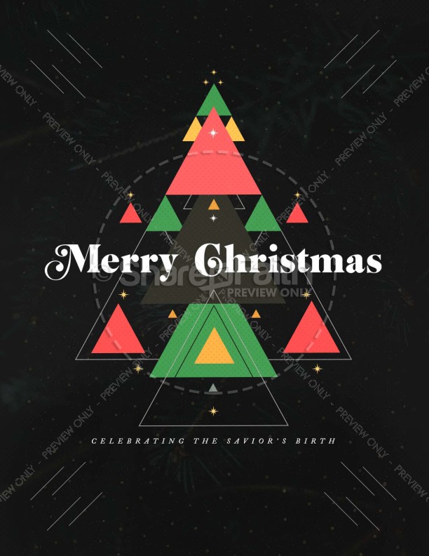 Merry Christmas Savior Church Flyer Thumbnail Showcase