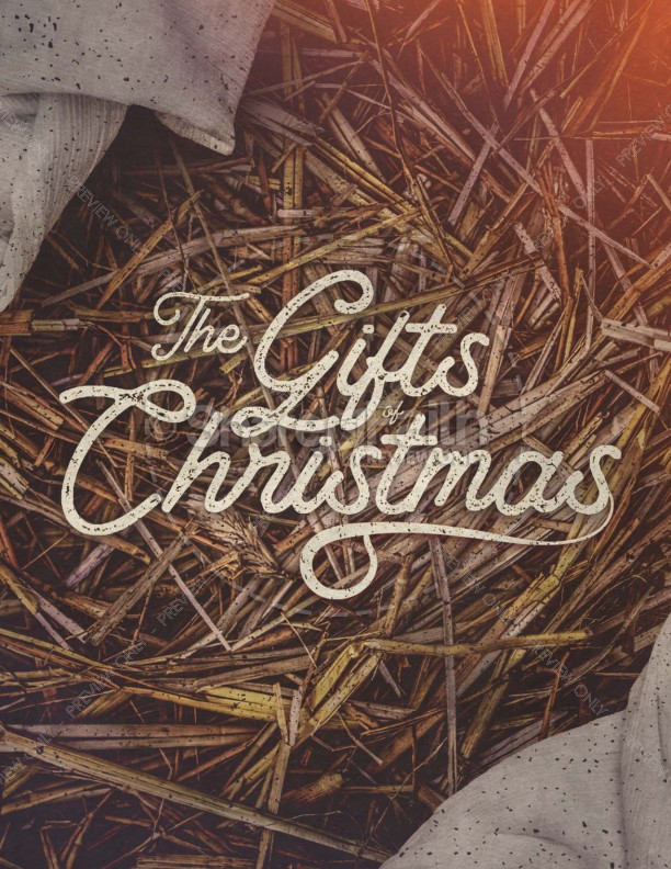 Gifts of Christmas Church Flyer Thumbnail Showcase