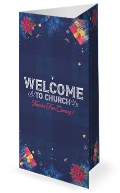 Christmas Party Trifold Blue