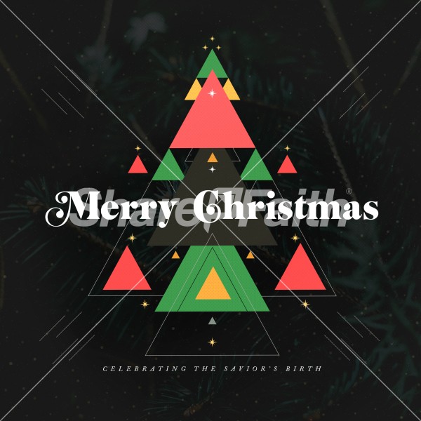 Merry Christmas Savior Social Media Graphic Thumbnail Showcase