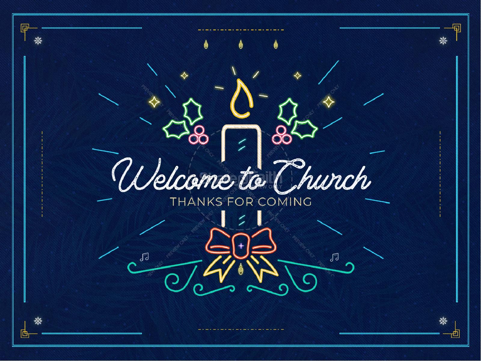Christmas Eve Candlelight Service Church Christmas Graphics Thumbnail 2