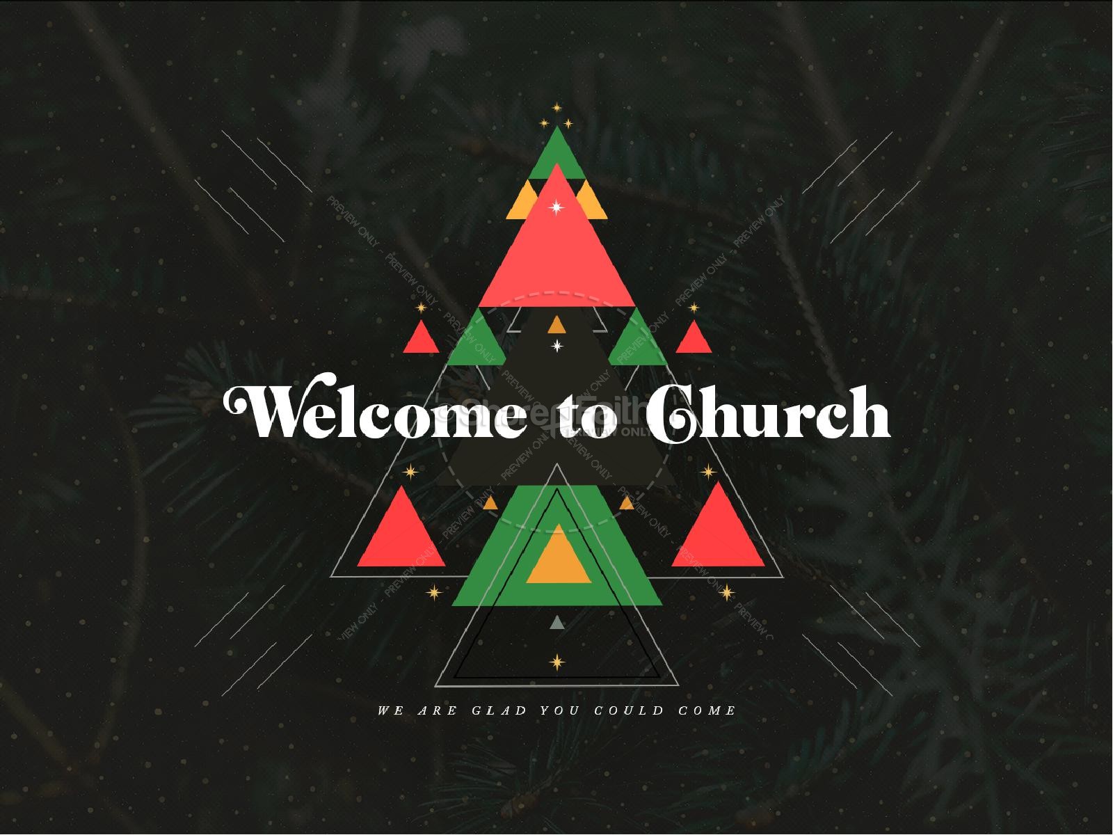 Merry Christmas Abstract Church Christmas Graphics Thumbnail 2