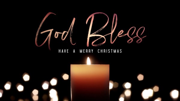 God Bless Candlelight Christmas Church Motion Graphics