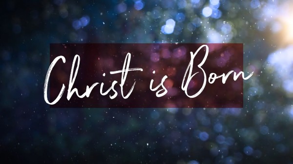 Christ is Born Winter Snow Church Motion