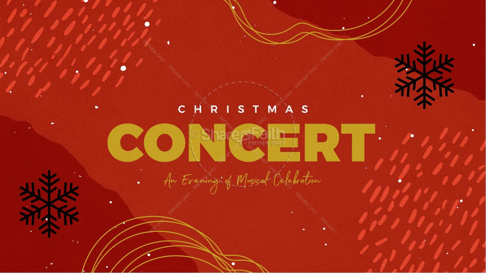 Christmas Concert Church Announcement Slide Thumbnail 1