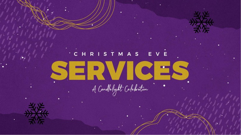 Christmas Eve Services Church Announcement Slide