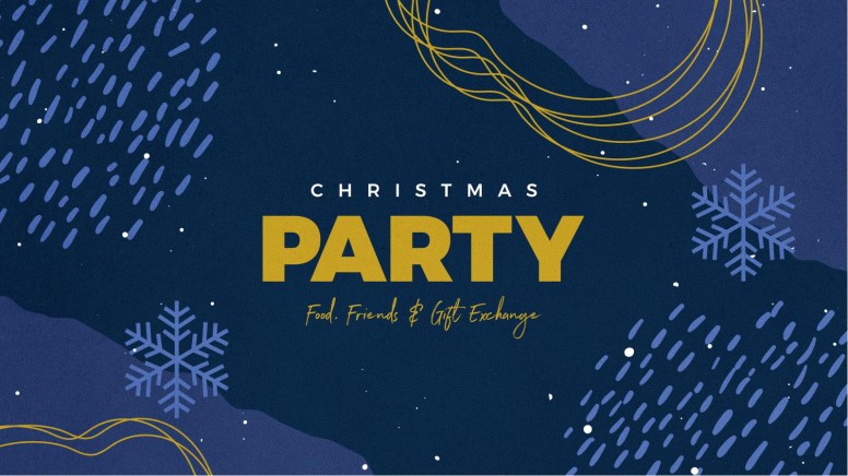 Christmas Party Church Announcement Slide