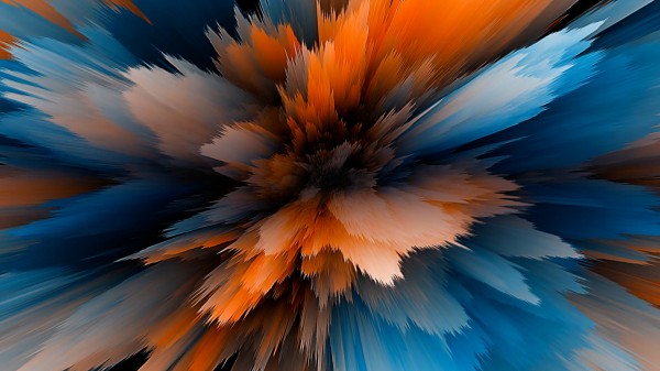 Orange Blue Sunsplash Motion Graphic 19