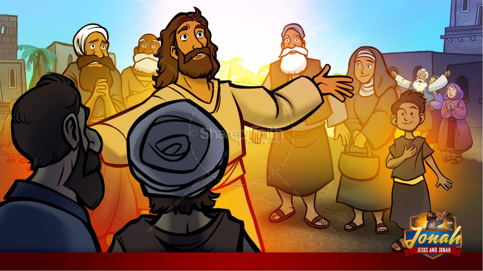 Matthew 12 Jesus And Jonah Kids Bible Story Sharefaith Kids