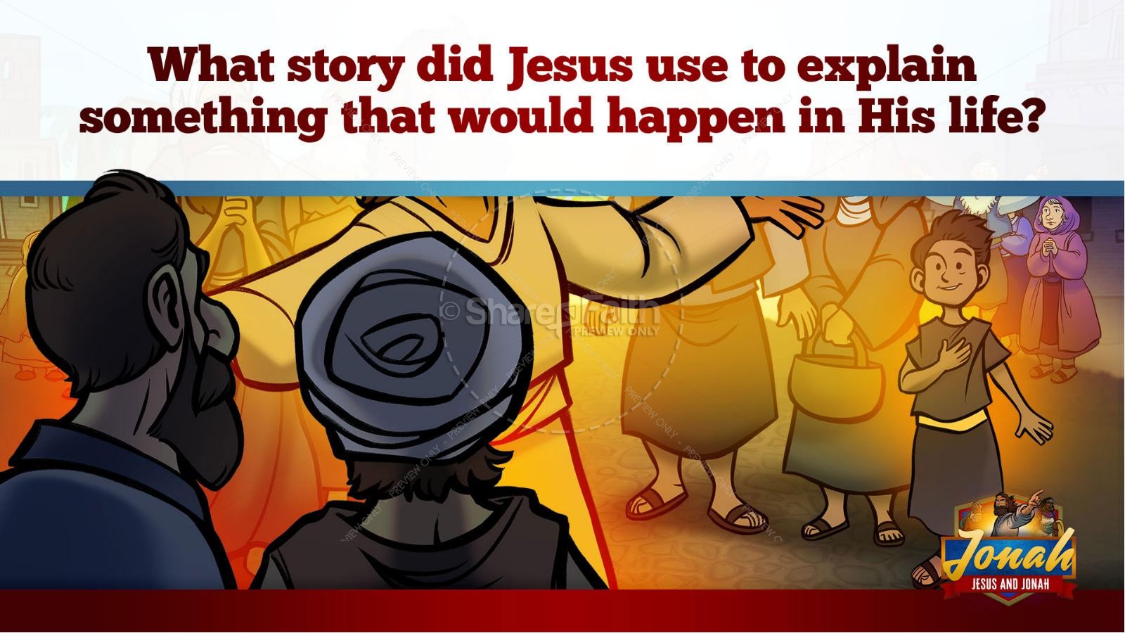 Matthew 12 Jesus and Jonah Kids Bible Story Thumbnail 14