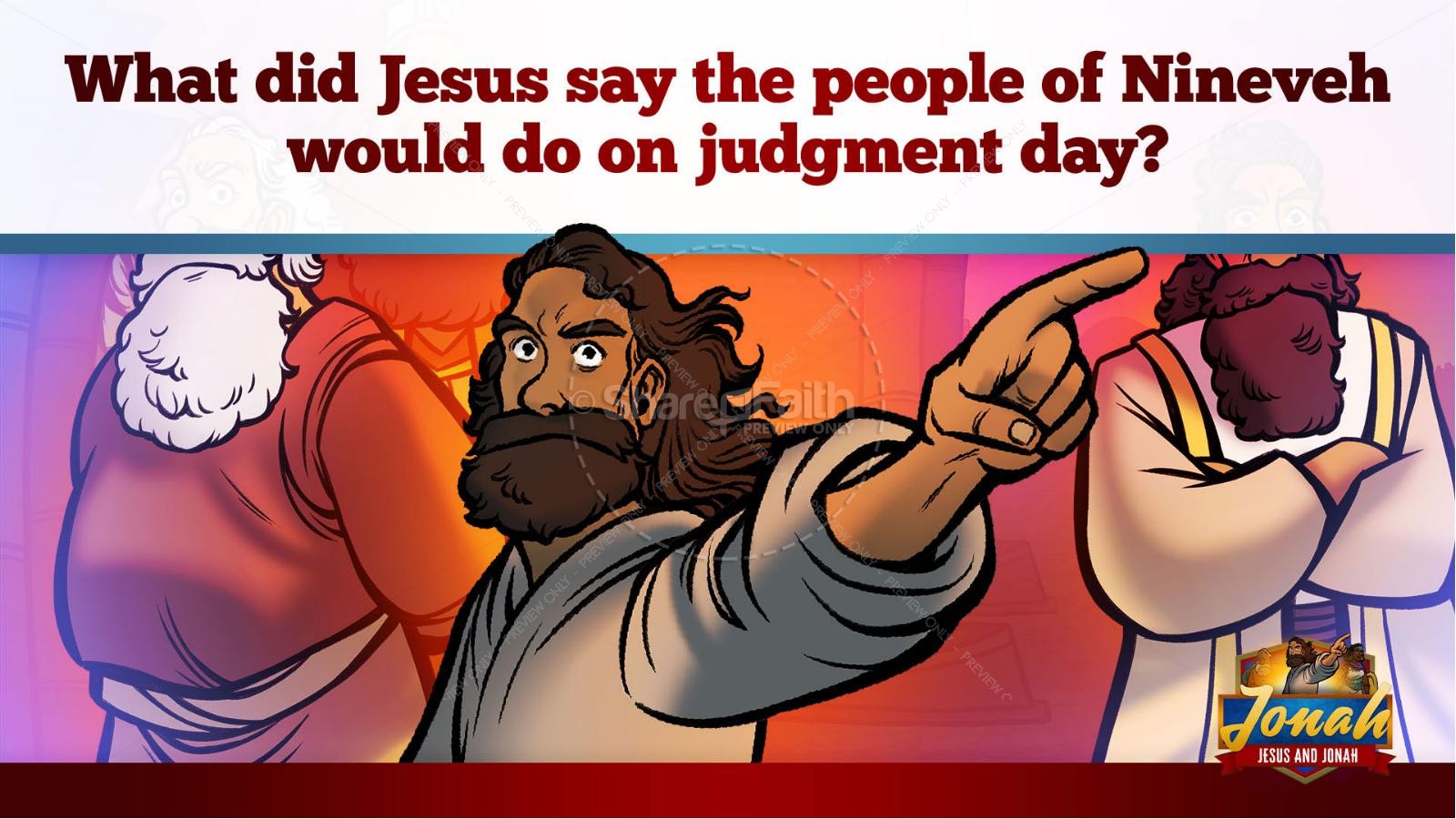 Matthew 12 Jesus and Jonah Kids Bible Story Thumbnail 30