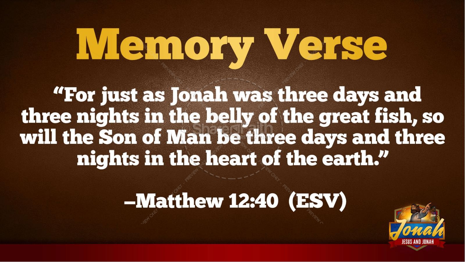 Matthew 12 Jesus and Jonah Kids Bible Story Thumbnail 43